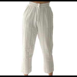 White Straight Leg Pants
